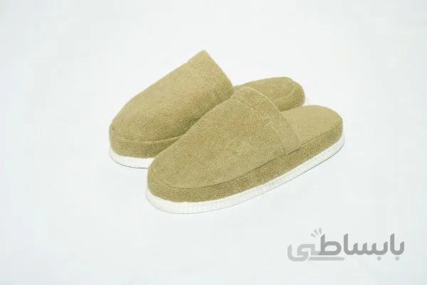 دمپایی حوله ای بژ BMA