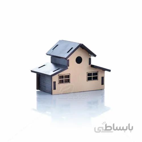 ماکت کلبه دو طبقه بزرگ ارتفاع 6 سانتی متر