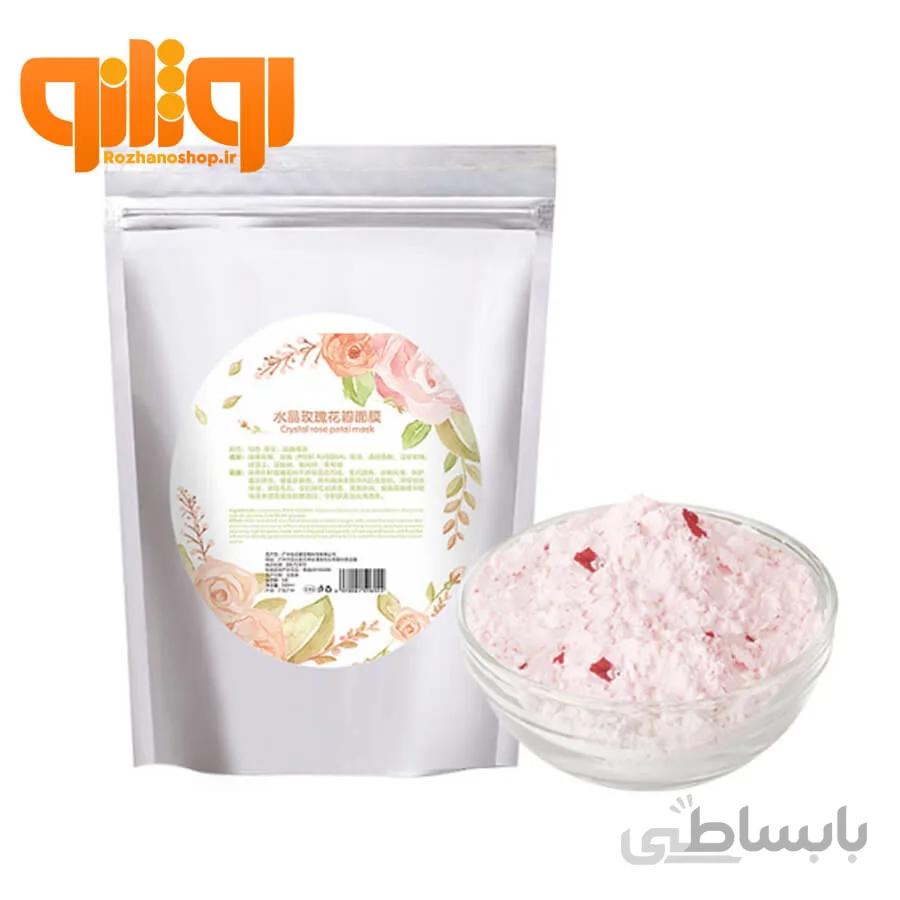 ماسک هیدروژل لاتکس گلبرگ گل رز Crystal Rose وزن 500 گرم