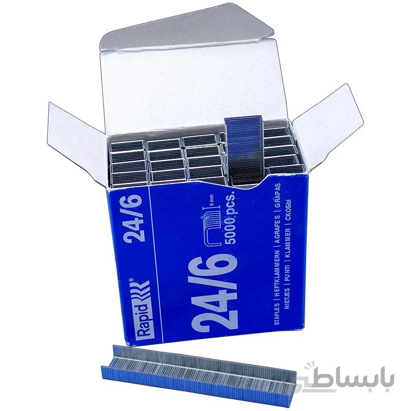 سوزن منگنه راپید سایز 24/6 بسته 5000تایی ا Rapid 24/6 size Staples Pack of 5000