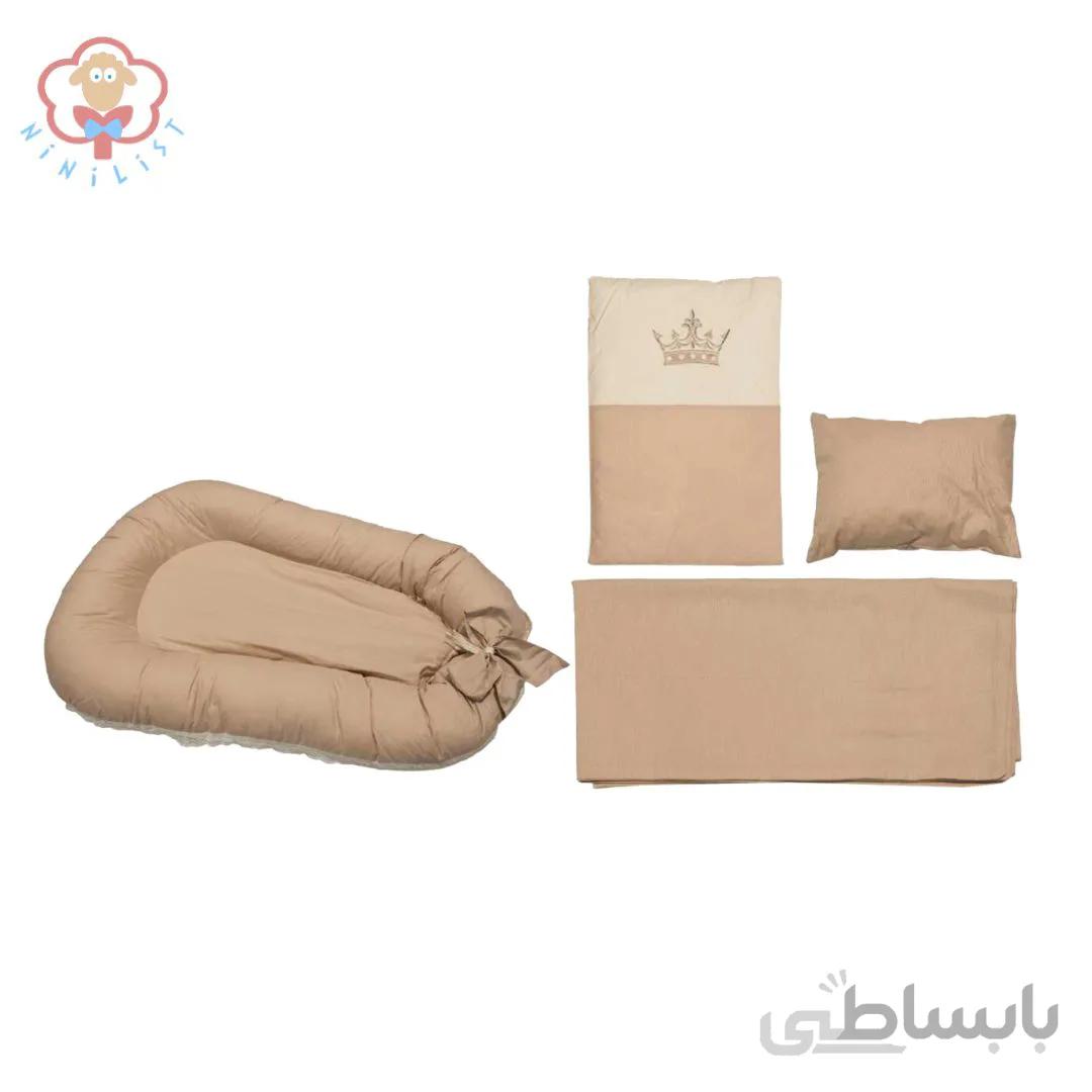 سرویس خواب 4 تکه نوزادی کیدبو kidbooمدل Royal Vanilla