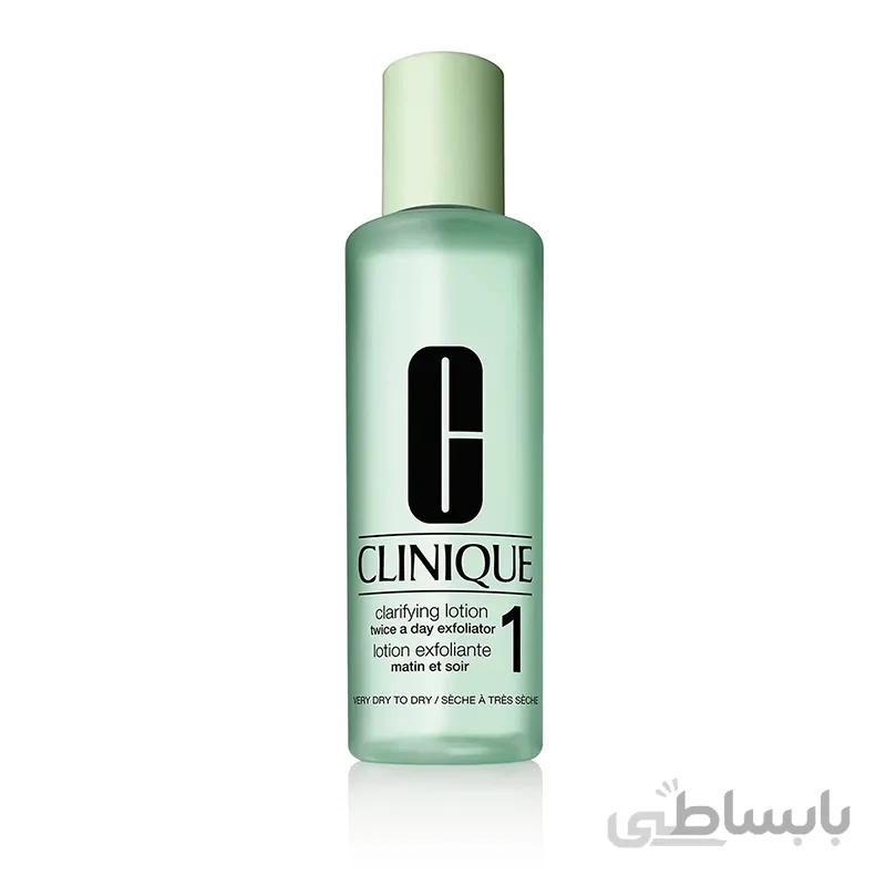 تونر لوسین کلنیک شماره 1 پوست خشک و خیلی خشک Clinique Clarifying Lotion 1 Very Dry to Dry Skin