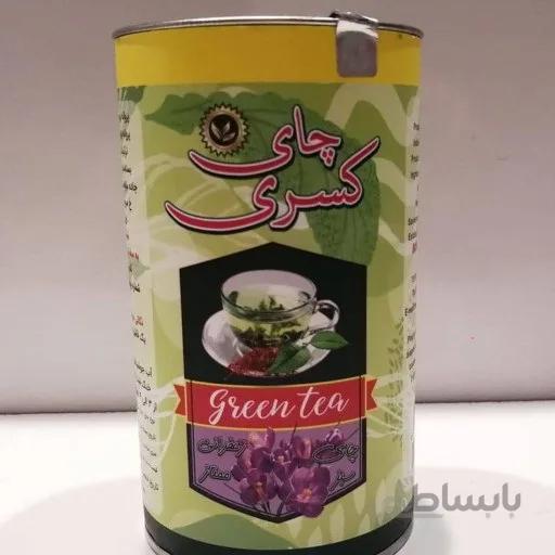 چای سبز زعفرانی 125 گرمی کسری کارتن 48 عددی