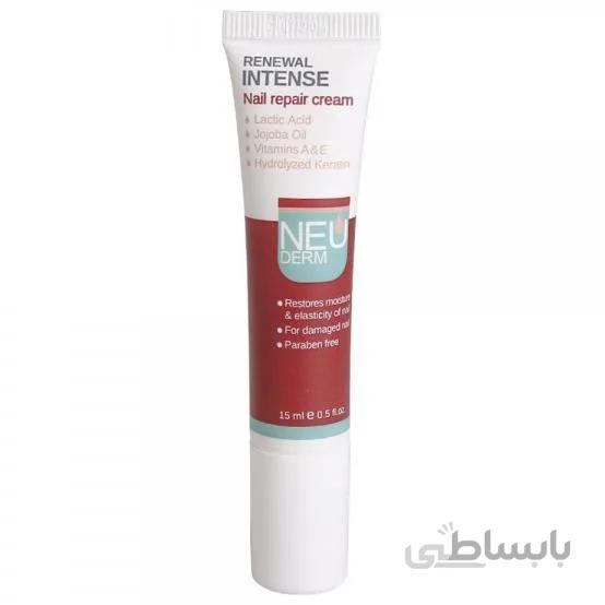 کرم تقویت کننده ناخن های خشک و حساس نئودرم ا Neuderm Renewal Intense Nail Repair Cream کد 294684
