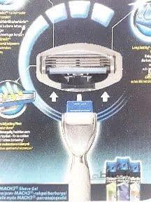 دسته تیغ اصلاح ژیلت 3 تیغه mach 3 turbo