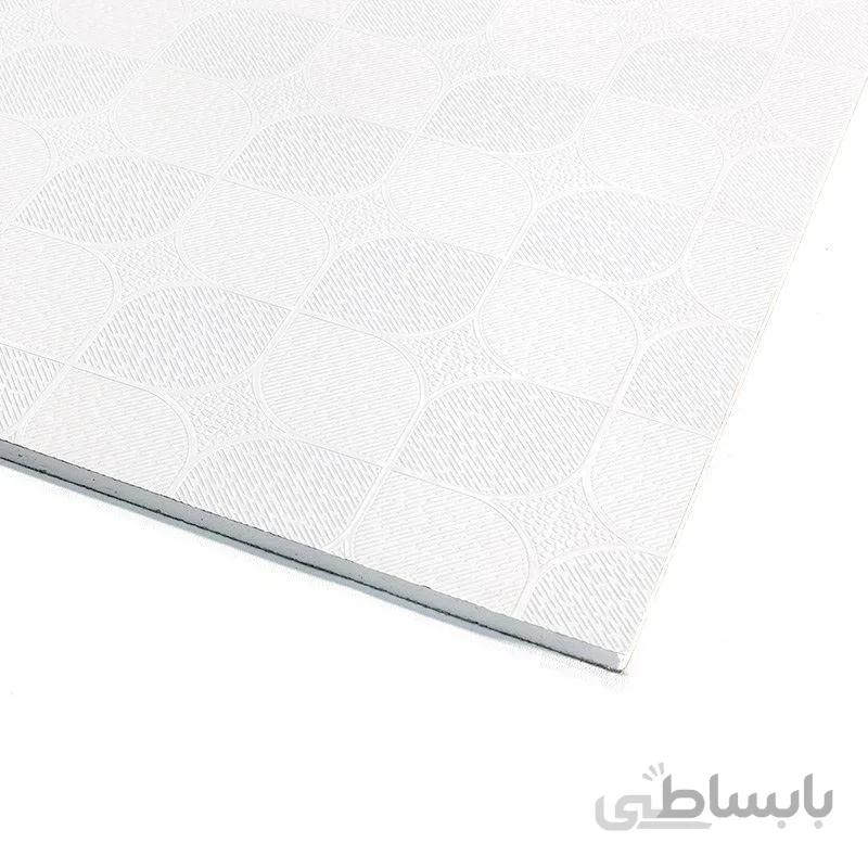 تایل معمولی روکش PVC مدل طرحدار کناف ایران (238 / یاقوت)