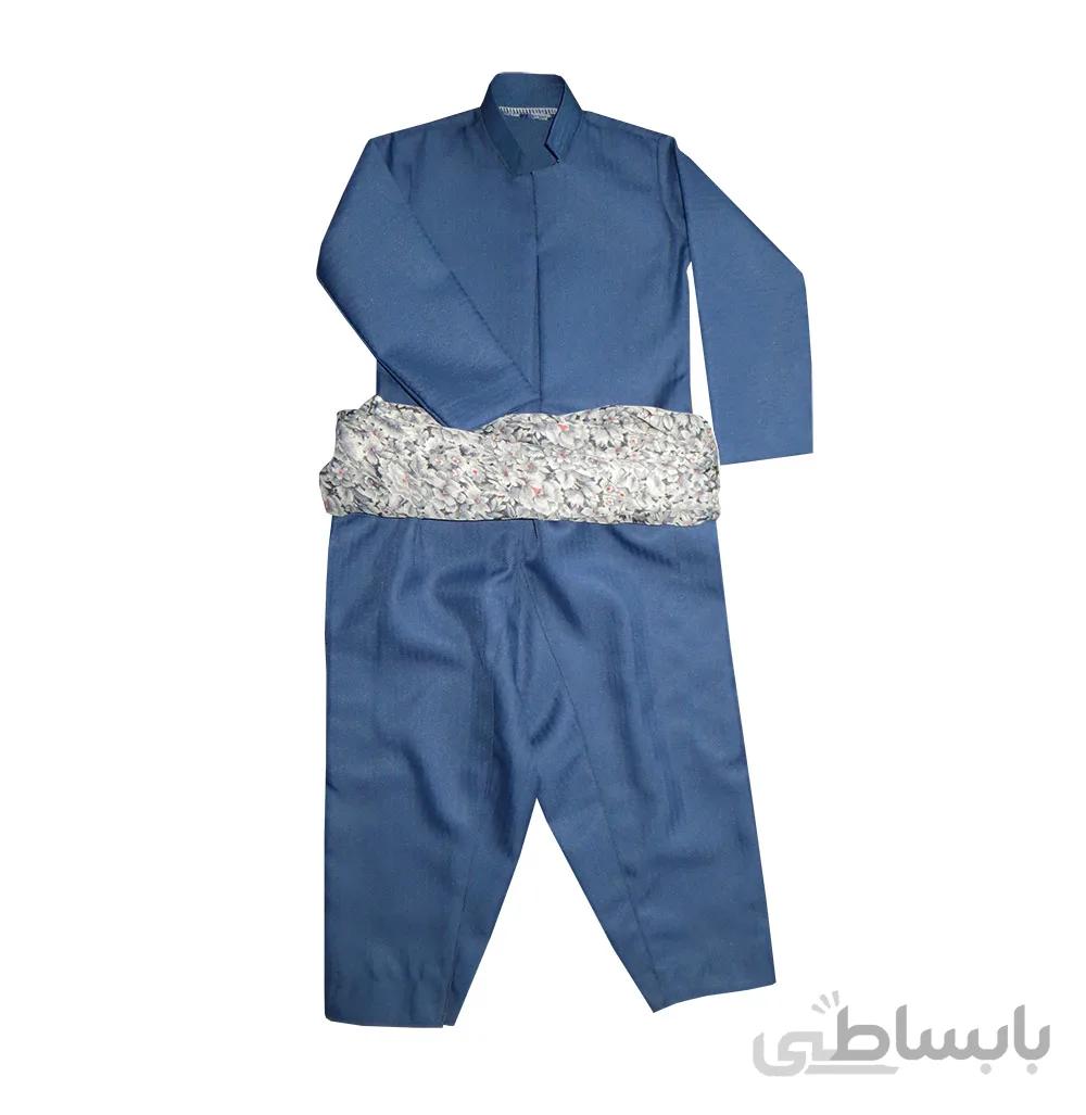لباس کردی پسرانه مدل نچیری رنگ سرمه ای سایز 55