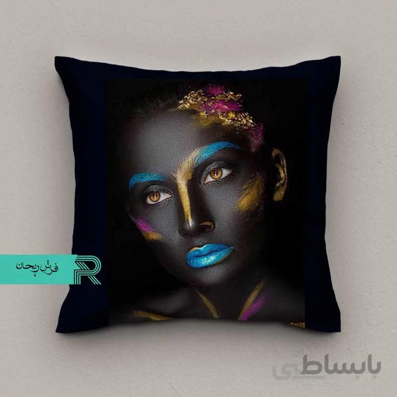 کوسن مخمل طرح پرتره کد7