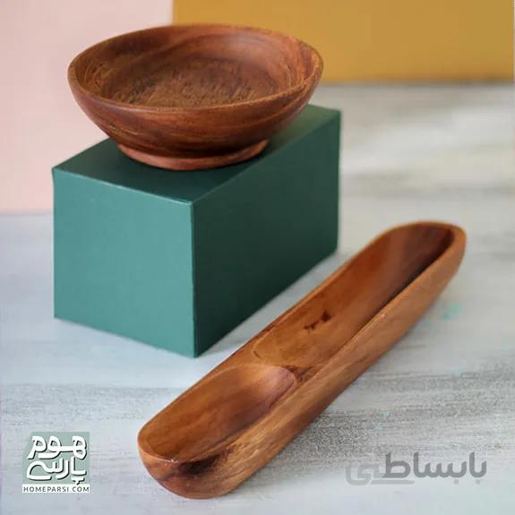 اردوخوری چوبی بیضی کد 1074