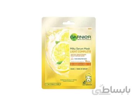 ماسک ورقه ای روشن کننده و آبرسان صورت لیمو گارنیه