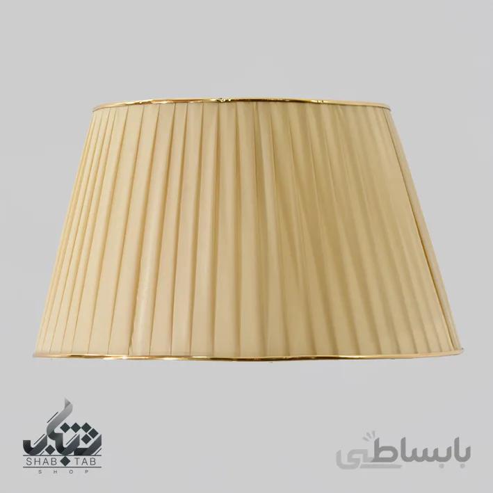 شید آباژور مدل پلیسه سایز 45 کرم – سرپیچ E27