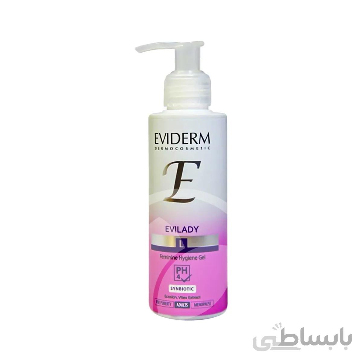 ژل بهداشتی روشن کننده بانوان اوی لیدی اویدرم 150 میلی لیتر ا Eviderm Evilady Whitening Feminine Gel 150ml