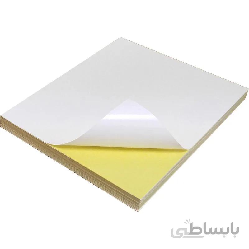 کاغذ پشت چسب دار مات
