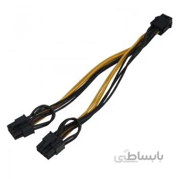 کابل تبدیل برق 6 پین به 8 پین گرافیک (دو ورودی)