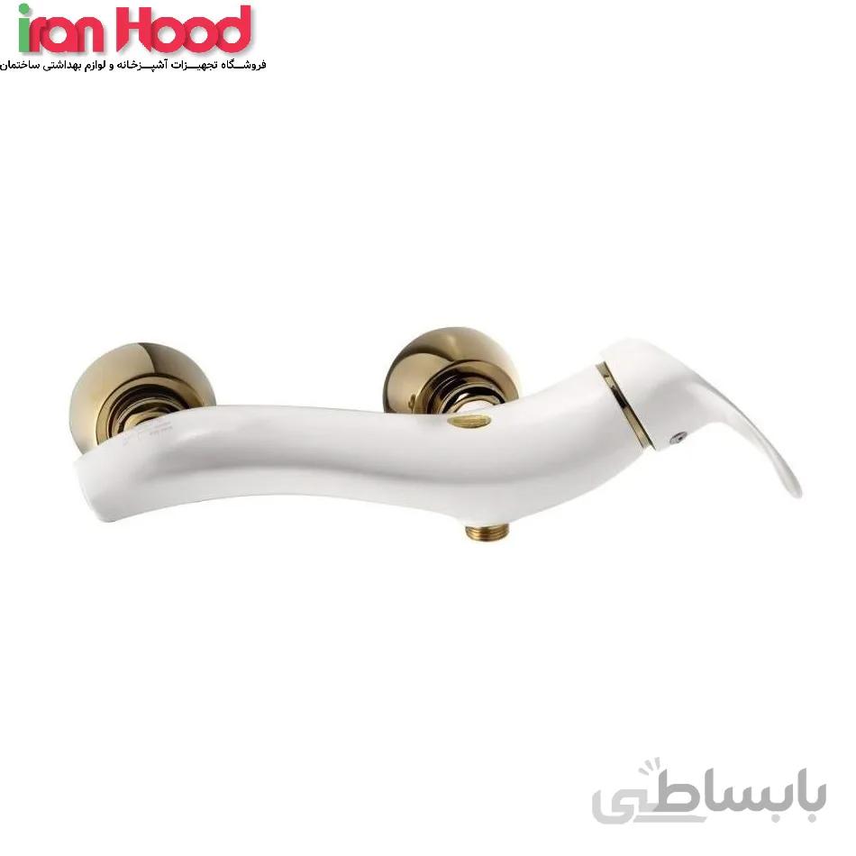 شیر توالت درخشان مدل نیجر بیوتی سفید ا Derakhshan white beauty toilet tap
