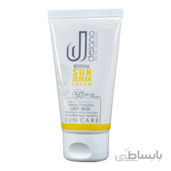 کرم ضدآفتاب رنگی نرمال SPF50 دلانو