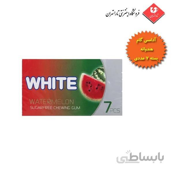 ادامس تب گام وایت هندوانه با گرانول 14 گرمی مینو 7 عددی