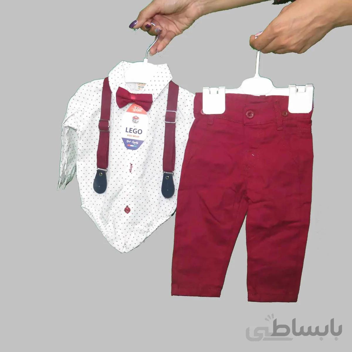ست مجلس پسرانه نوزادی ترک 4تکه کد :9111
