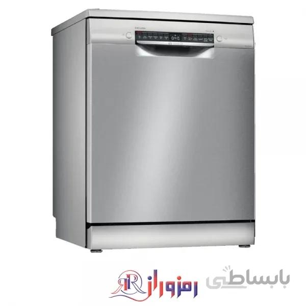 ظرفشویی بوش 13 نفره sms4hbi01d سری 4 نقره ای ا Bosch sms4hbi01d serie 4 steel 13 place settings dishwasher