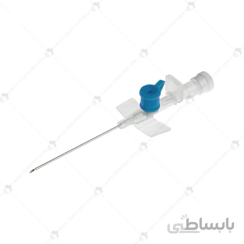 آنژیوکت کاتولا آبی با سرسوزن گیج 22 و طول 25 میلی متر Blue Angiocatheter Cathula 22G