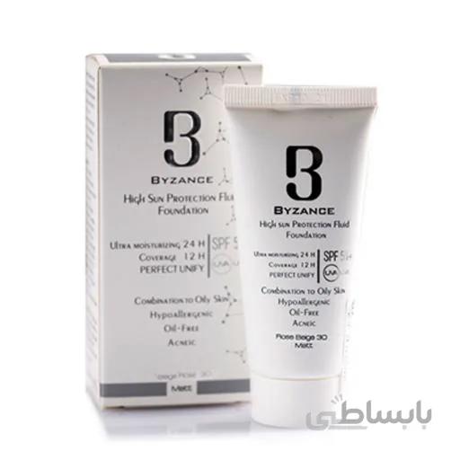 کرم ضد آفتاب مناسب پوست خشک و حساس بیزانس بژ روشن شماره 10 ا Byzance Sunscreen Cream Sensitive and Dry Skin Light Beige10