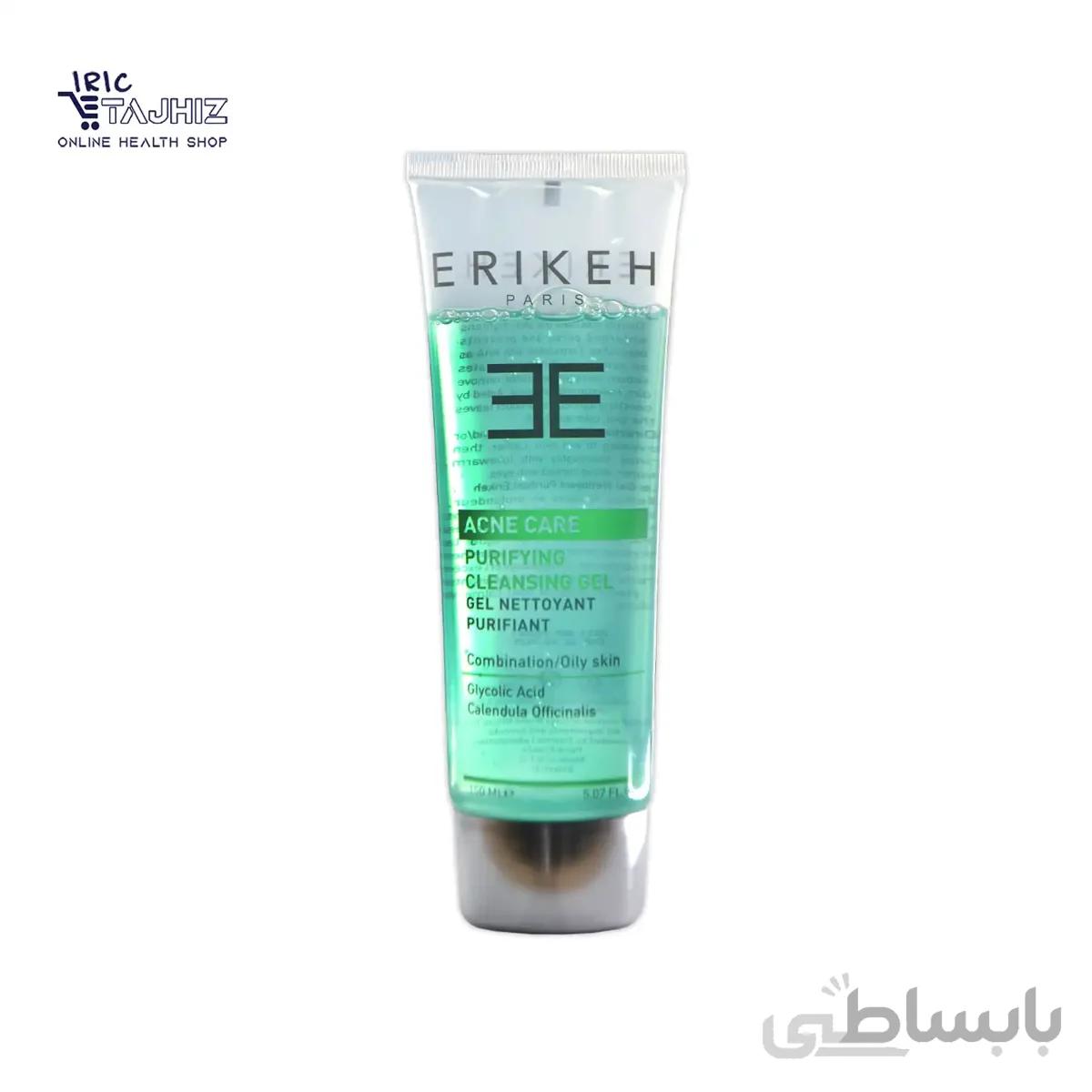 ژل پاک کننده پوست چرب حاوی کالاندولا اریکه ERIKEH حجم 150 میلی لیتر
