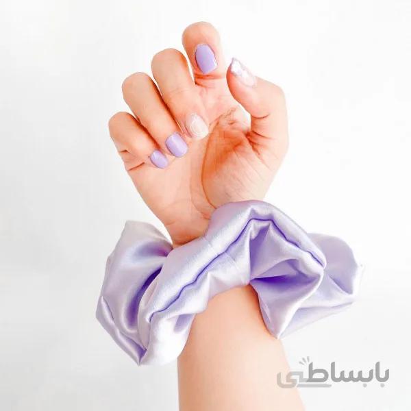 اسکرانچی زیپ دار یاسی