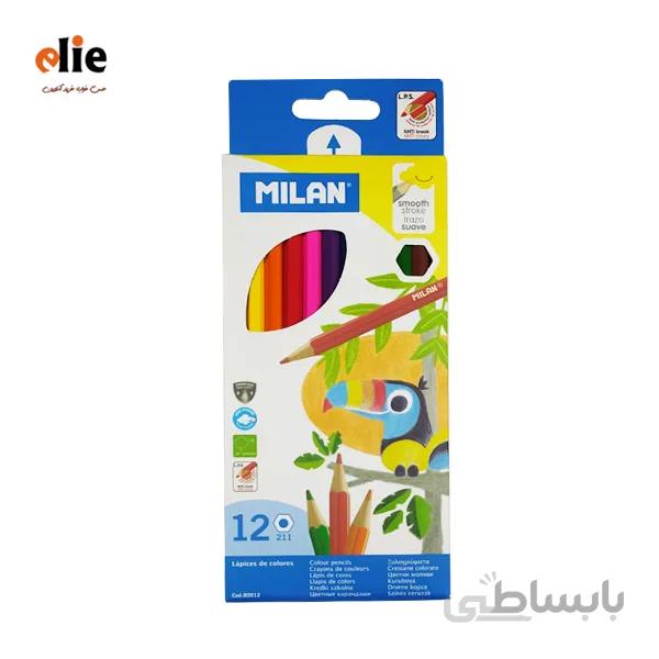 مداد رنگی 12 رنگ میلان