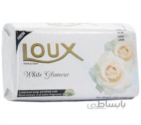 صابون لوکس مدل گلهای سفید اندازه 75 گرم