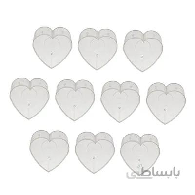 قالب شمع قلب 3.5 در 3.5