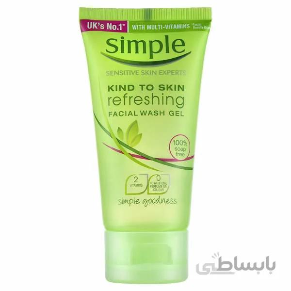 شوینده صورت سیمپل ا Simple refreshing facial wash