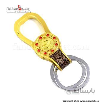 جاکلیدی کادویی دو حلقه نگین دار