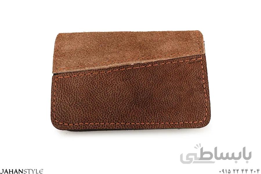 جاکارتی چرم طبیعی قهوه‌ای تیره