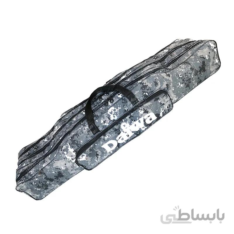 کیف لنسر ماهیگیری سه زیپ دایوا طرح استتار طوسی
