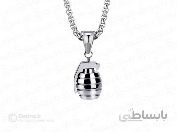 گردنبند مردانه طرح نارنجک 13812