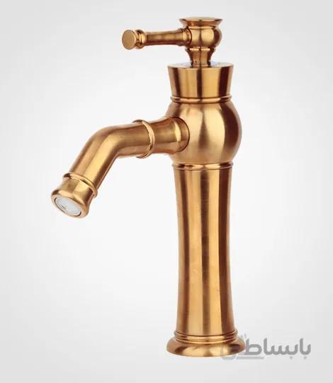 شیر روشویی مدل الیزه راسان بلند ا Rassan Elize Rosegold Basin
