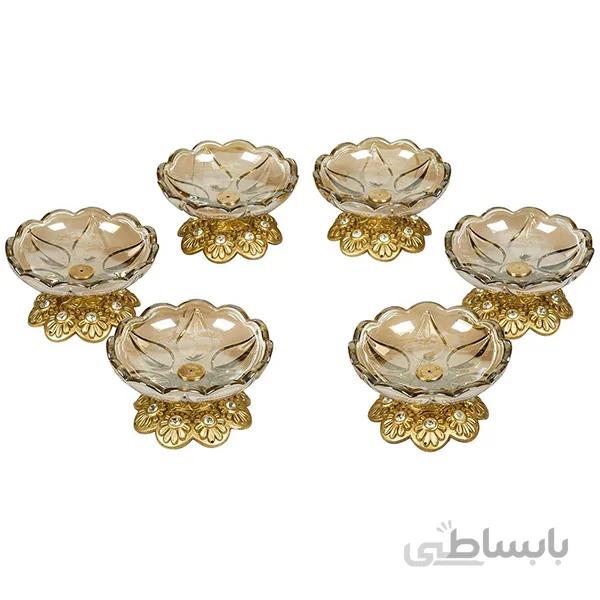 مجموعه ظروف هفت سین 6 پارچه چشمه نور کد C2961/A آنتیک