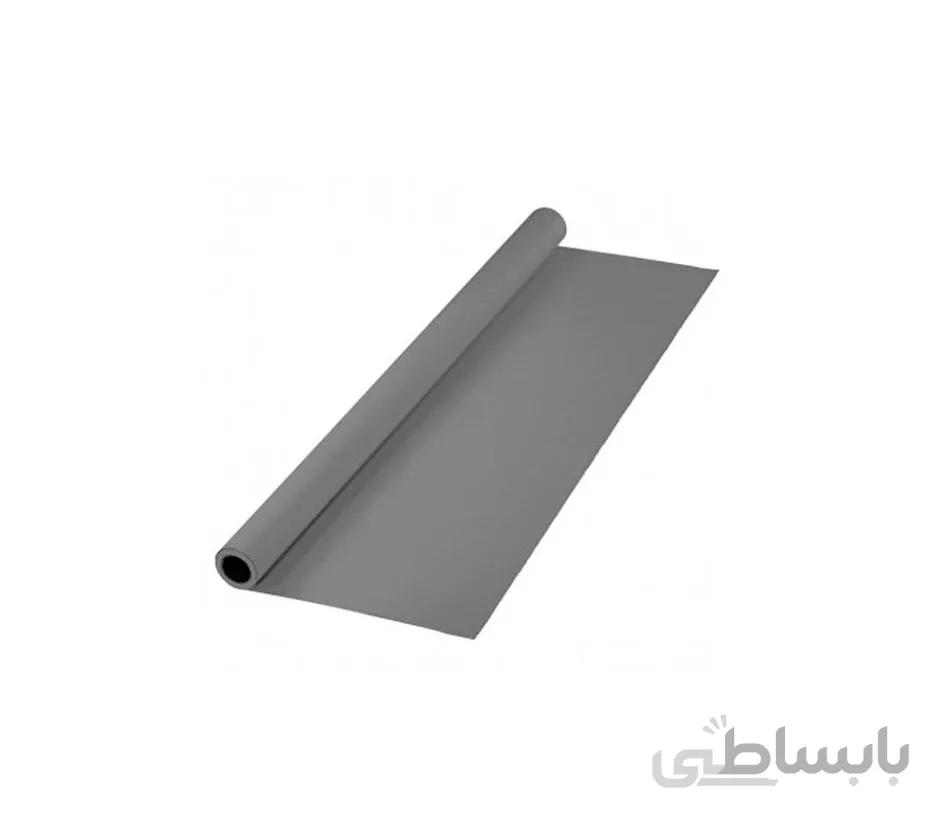پرده خاکستری 2x3 لوله پلاستیکی (فون مخمل)