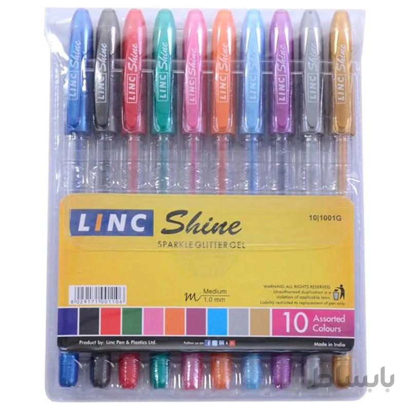 روان نویس اکلیلی 10 رنگ لینک مدل Linc Shine