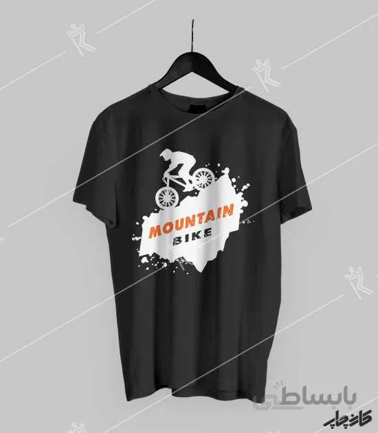 تیشرت مشکی دوچرخه سواری کوهستان Mountain Bike