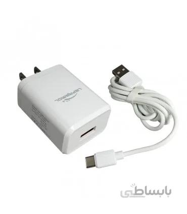 شارژر فست LAPRAMOL مدل LP-C34 به همراه کابل تایپ سی