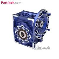 گیربکس حلزونی NMRV سایز 90 مدل W90 فلنج P90 B14 نسبت تبدیل 12:1 برند سهند ا Sahand NMRV Worm Gearbox W90 With P90 B14 Flange and 12:1 ratio