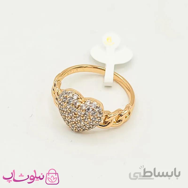 انگشتر زنانه ژوپینگ کارتیه طرح قلب کد 140