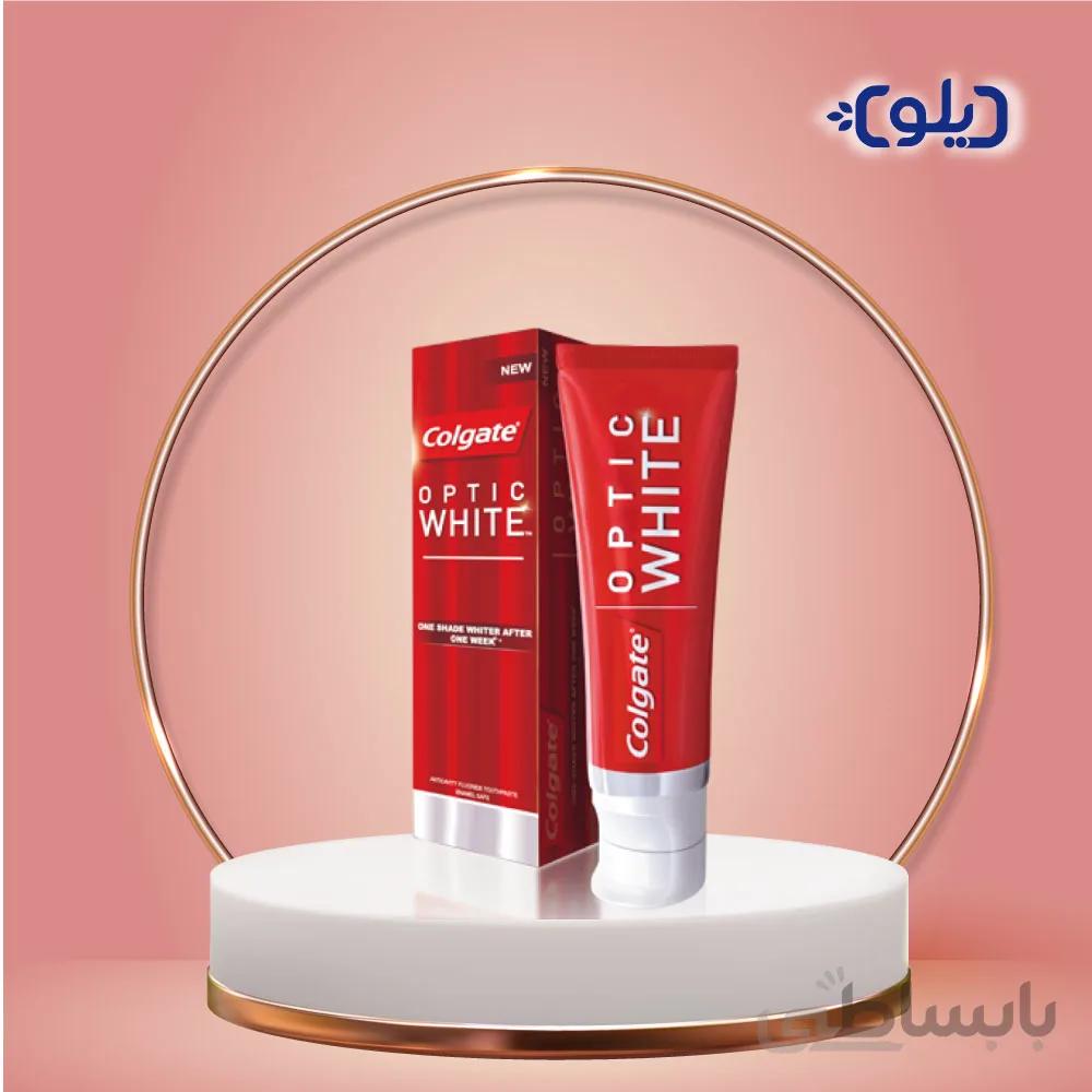 خمیر دندان کلگیت مدل Optic White