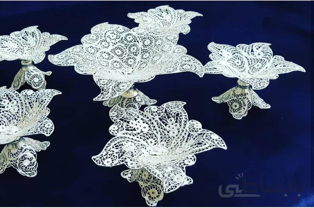 شیرینی خوری ملیله کاری کد ۱۰۴۵۴