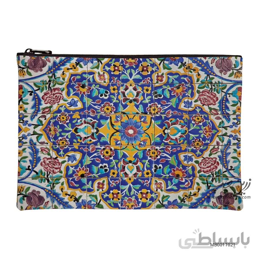 کیف لوازم آرایشی طرح کاشی کاری MB001T021