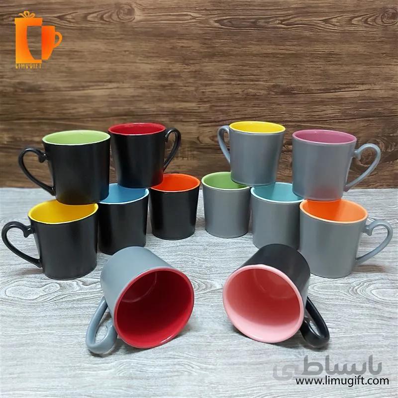 ماگ ساده داخل رنگی