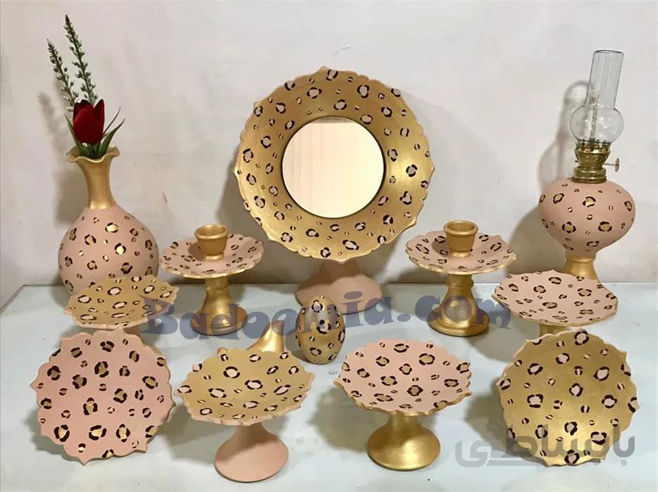 ست کامل هفت سین پلنگی طلایی ❤️