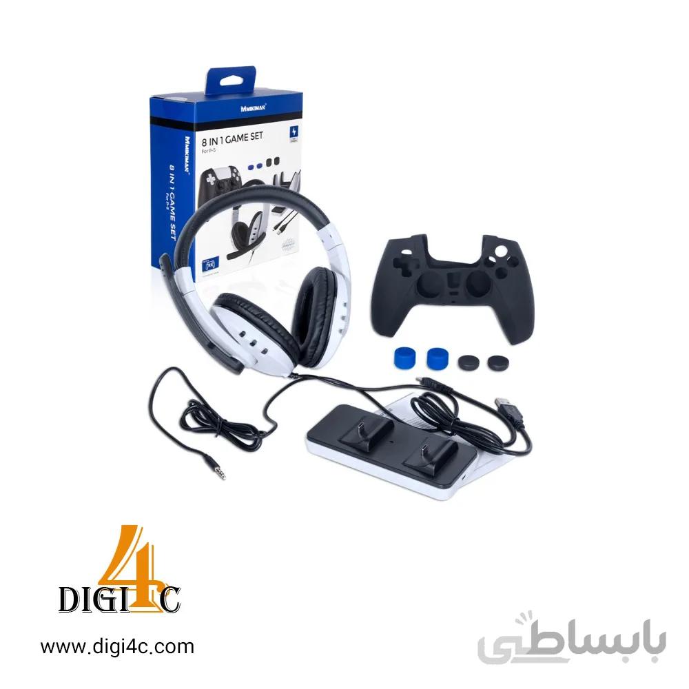 مجموعه لوازم جانبی PS5 Mikiman 8 in 1 Game Kit MKP-0592