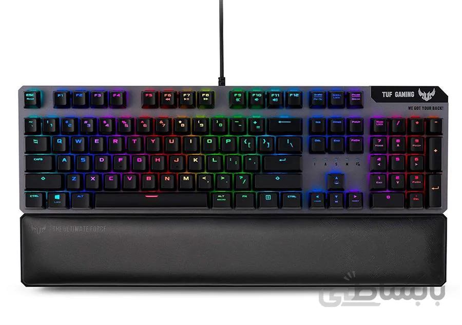 کیبورد گیمینگ ایسوس مدل TUF Gaming K7 ا TUF Gaming K7 Optical-Mech Gaming Keyboard